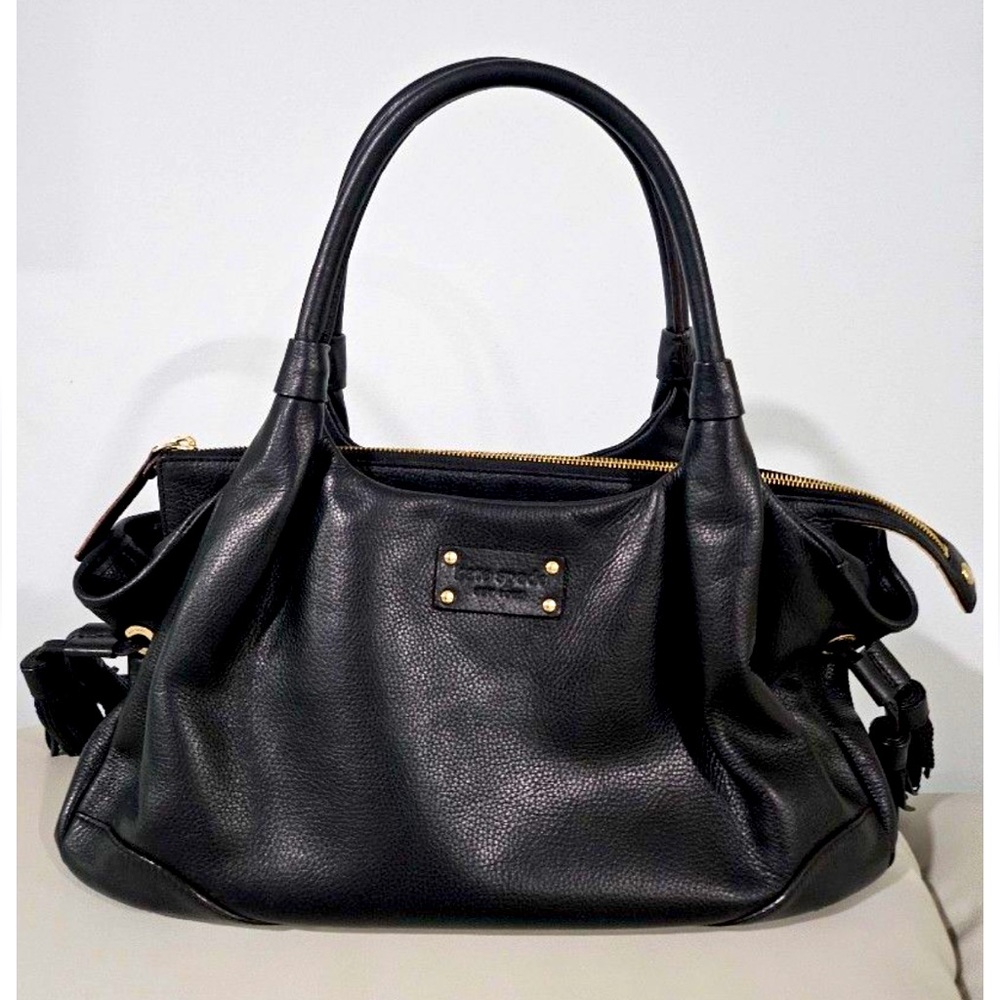 Kate Spade Black Pebble Leather Shoulder Bag - Picture 8 of 12